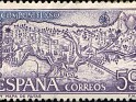 Spain - 1971 - Compostela Holy Year - 50 CTS - Dark Olive Green & Blue - Map - Edifil 2047 - Rutas jacobeas - 0